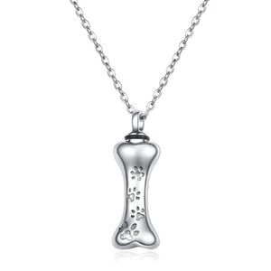 NWT Pet Memorial Cremation Dog Bone Pendant For Ashes